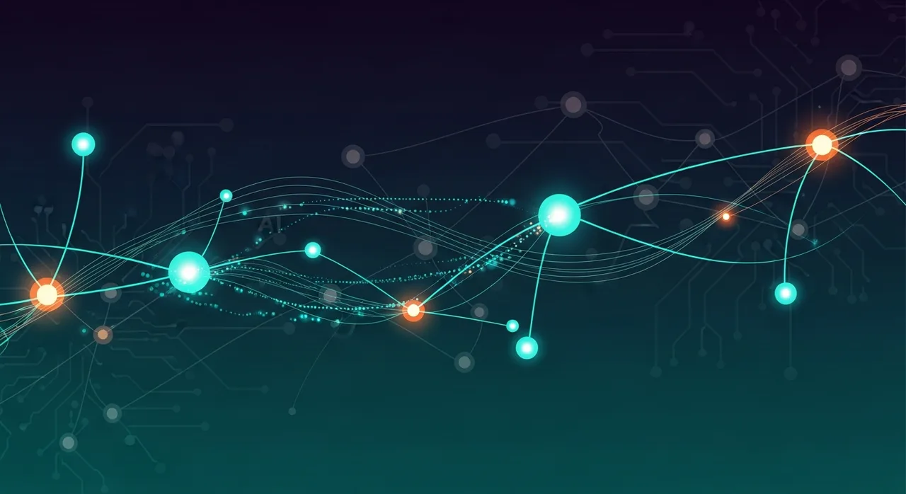 AI Prompt Library banner with neural network patterns