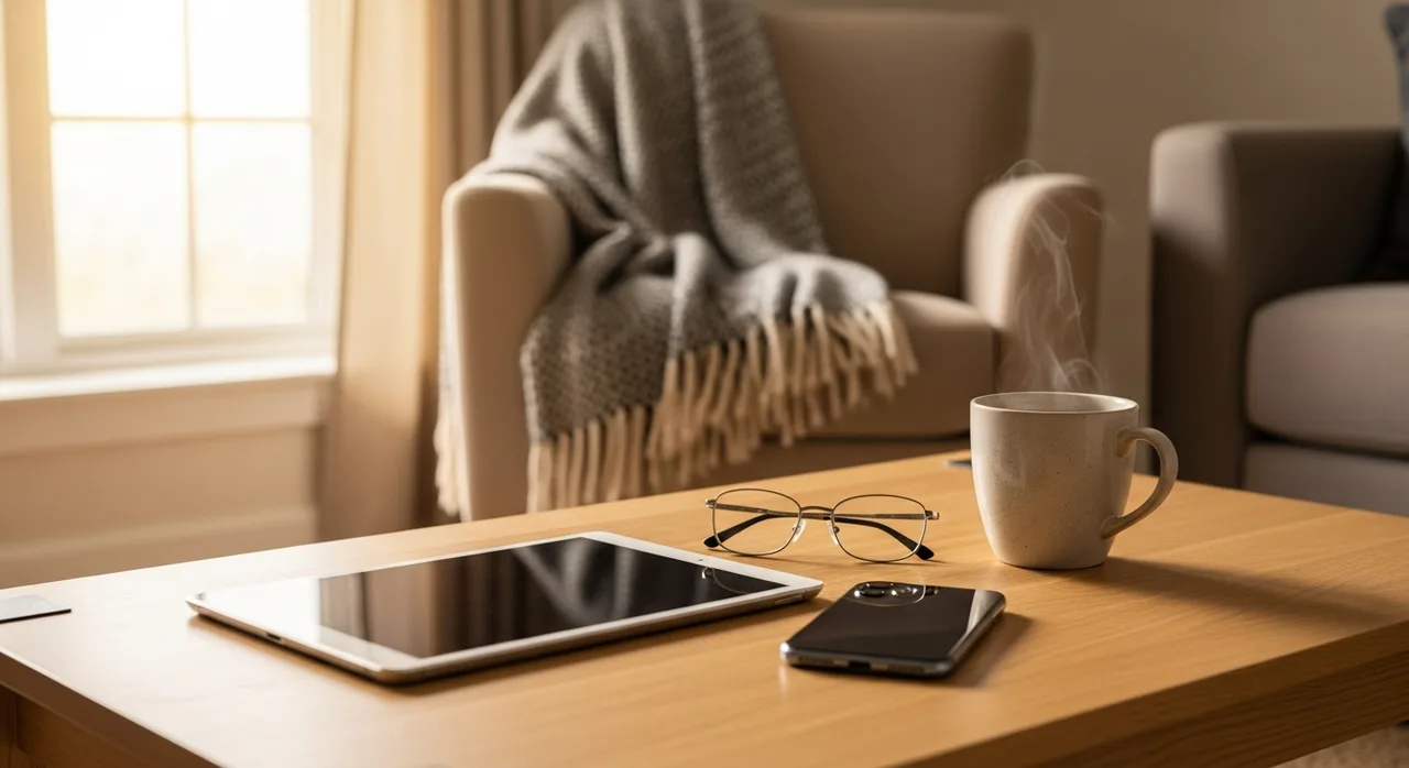 Seniors using technology safely